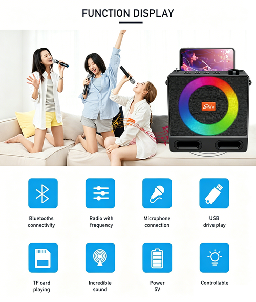2026 New Solar Powered Wireless Bluetooth Speaker FM Radio