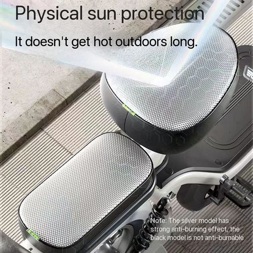 2pc Anti-Scald Electric Scooter Seat Cover — Waterproof, Dustproof, Sun-Resistant, and Heat-Insulating — Foldable & Universal-Fit Rain Cover