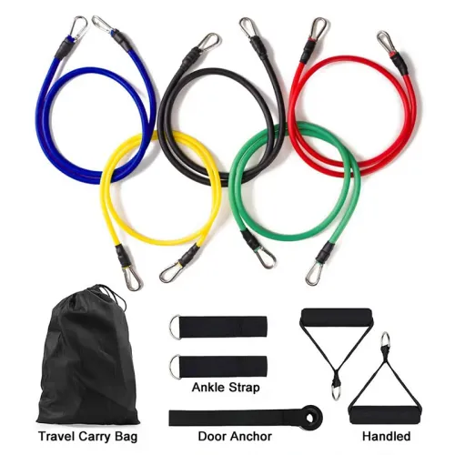Resistance Bands With Handles Beginner fitness program using a resistance band at home