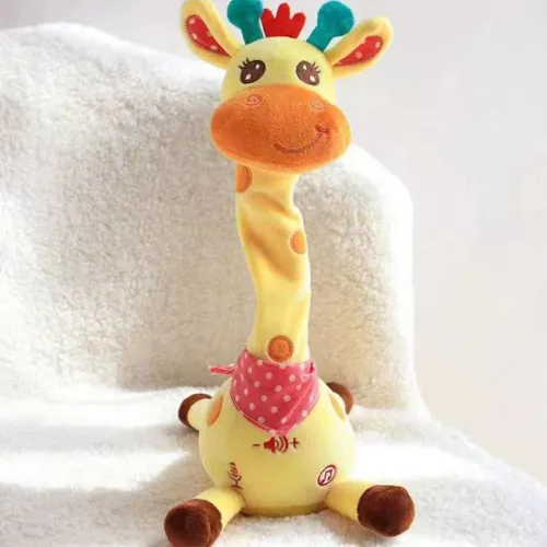 Electronic plush dancing toy talking and singing giraffe toy