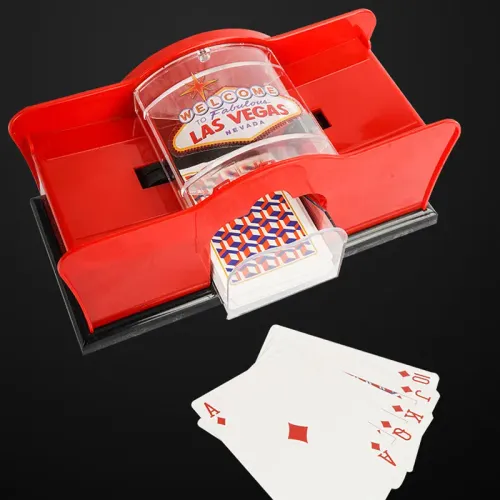 Manual Card Shuffler 2 Deck with Hand Crank