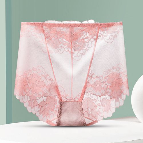 💥Hot Sale 😍Women's Hand-Crocheted Lace High-Rise Boxer Briefs