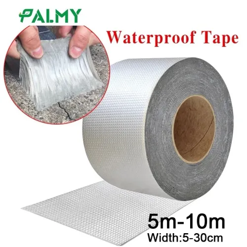 4pcs 3m*50cm Waterproof Tape High Temperature Resistance Aluminum Foil Butyl Tape Fixing Wall Pool