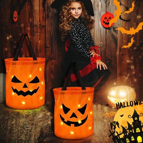 🎃Hot Sale 49% Off🔥Halloween Glowing Pumpkin Candy Handbag