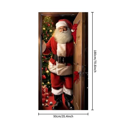 Santa Claus Party Decoration Banner Door Banner