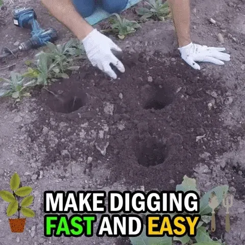 Easy Gardening Auger Spiral Drill Bit 2piece