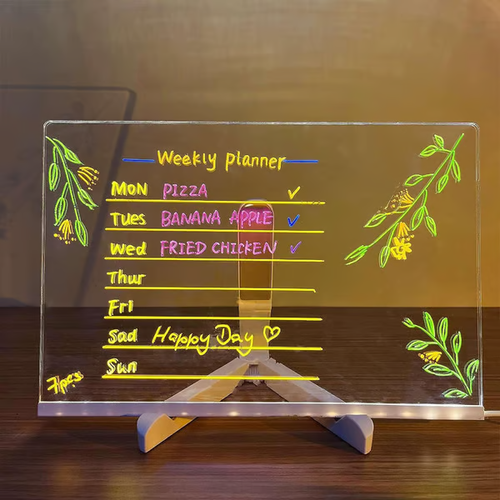 Gifts  - LED Note Board with Colored Pens