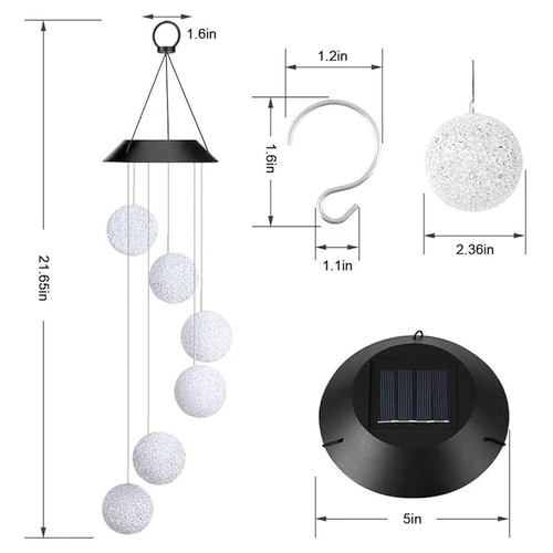 LED Solar WindChimes