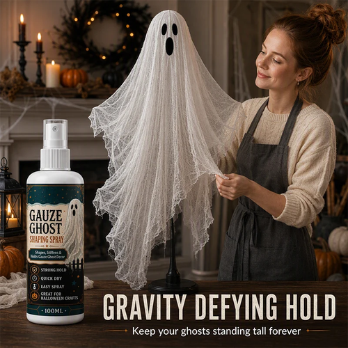 Halloween spray for quickly drying and stiffening fabrics