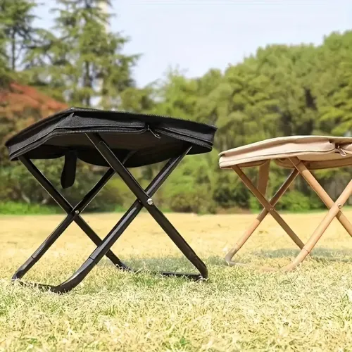 Outdoor leisure, camping and hiking folding stools, shoulder bag style portable stools that can be easily stored