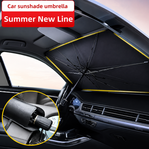 Universal Foldable Car Windshield Sunshade Front Window Sun Protection for SUV Sedan and Van Summer Heat Shield Auto Sun Visor