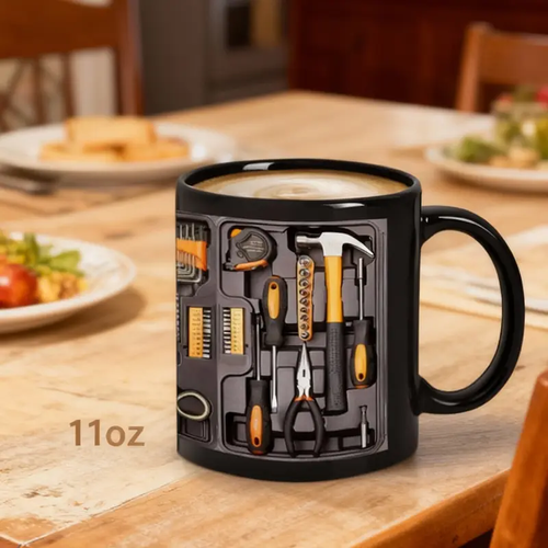 Creativity Funny Coffee Mug - Mechanic Toolbox Set pattern