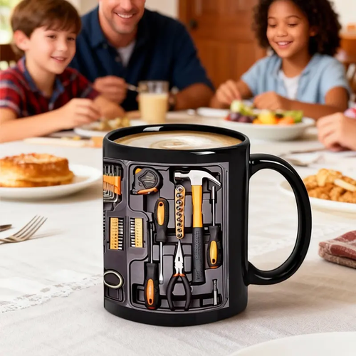 Creativity Funny Coffee Mug - Mechanic Toolbox Set pattern