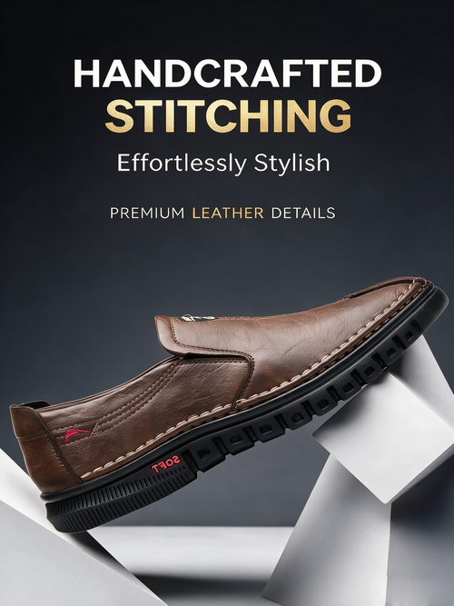 Men's soft soled business shoes are breathable, lightweight, and durable