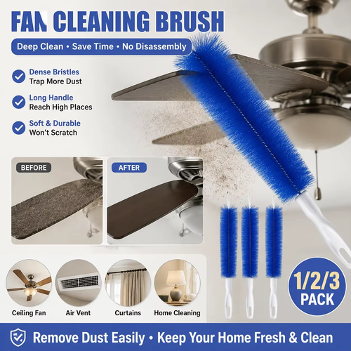 Multifunctional fan brush