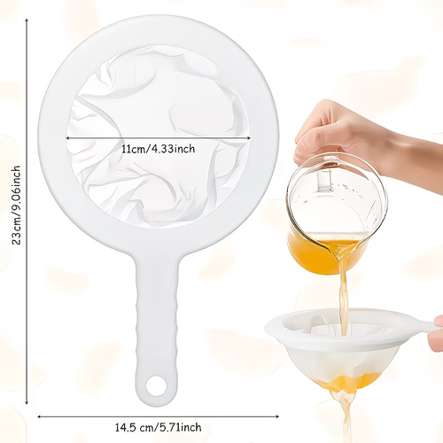 3-Pack Ultra-Fine Nylon Mesh Strainers