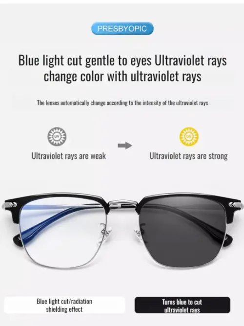 Auto-Zoom Anti-Blue Light Intelligent Glasses
