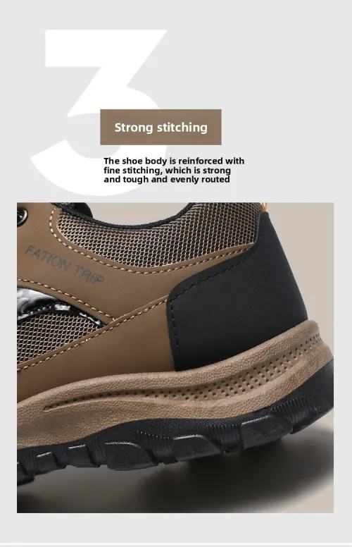 2026 Men Casual Sports Leather Outdoor Fashion Shoes Lightweight Sneakers Shoes