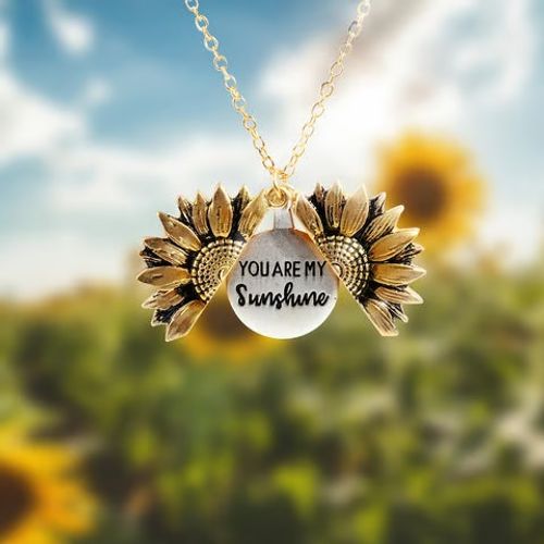 You Are My Sunshine - Sunflower Necklace