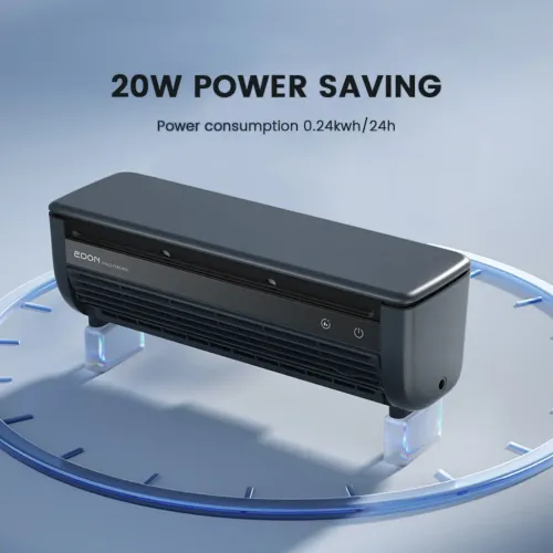 Mini Wall-Mounted Air Conditioner - Ice Mist Particle Cooling for Kitchen, Bathroom, & Bedroom