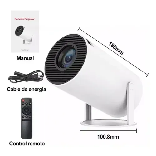 Projector 4K Ultra HD Android Dual-Band WiFi6 BT 1080P Home Theater Outdoor Movie Projector