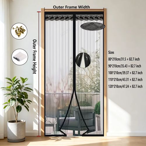 Self-Absorb Magnetic Anti-Mosquito Door Screen