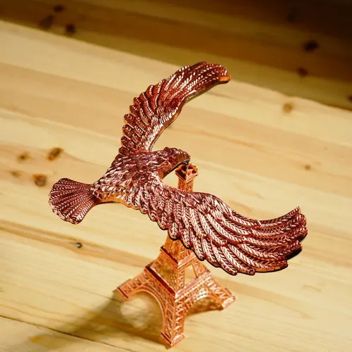 Creative Suspension Anti Gravity Balance Eagle Pendulum Iron Tower Model Metal Crafts Wine Cabinet Decor Gift Home Decoration