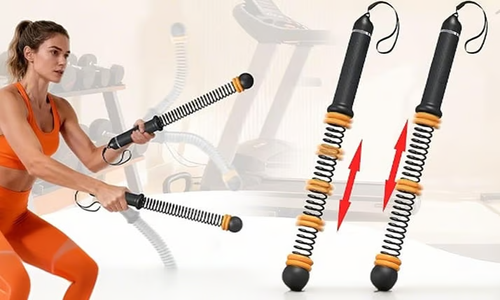 Adjustable Ropeless Battle Ropes Training(Black-A pair)