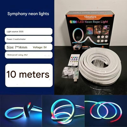 Intelligent APP with neon lights, IC flow lights, music and voice control synchronization