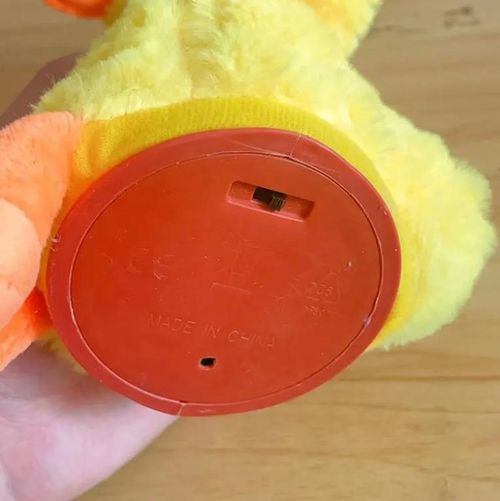 Swinging duck toy, social conversation, singing