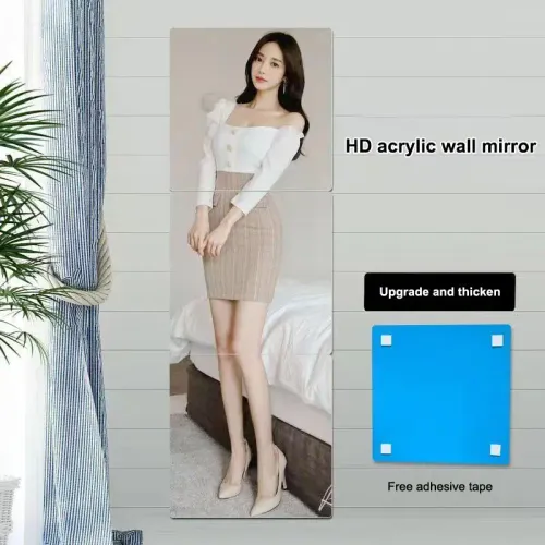 5 pcs 3D mirror wall sticker full body wall sticker