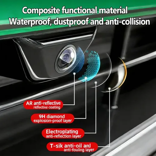 4Pcs Car Panoramic Camera Protective Cover-Reverse Camera Lens Guard,Dustproof Anti-Scratch Anti-Collision,HD Clear Vision