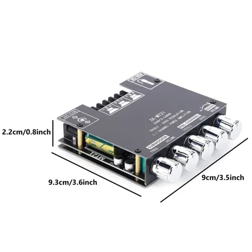 2.1-channel Bluetooth digital amplifier module, high and low pitch subwoofer