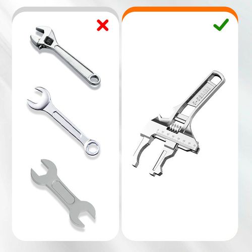 Reversible Sink Wrench With 6-70mm Jaw Opening