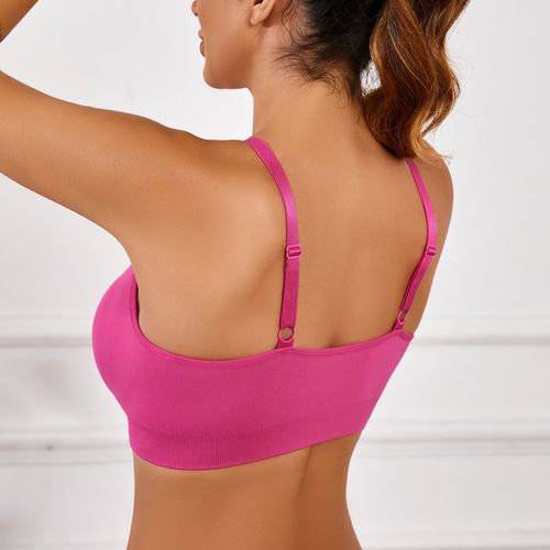 FeelinGirl Women's Wireless Sculpt Bra Comfort Bralettes No Underwire Unlined Cami Bra Seamless Tshirt Bras Sports Bra Bralette Basic Comfortable Fit Womenswear Everyday Up to 44DD