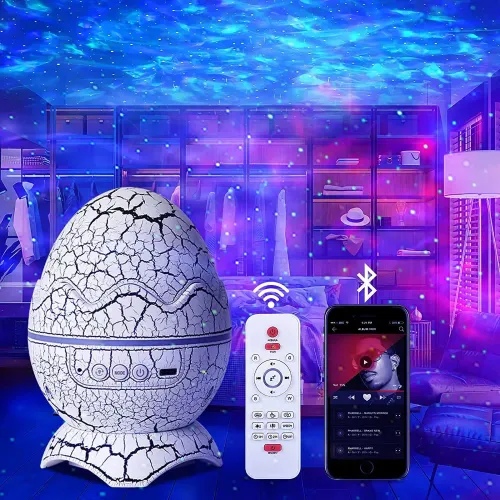 Dinosaur Egg Galaxy Projector with Bluetoot
