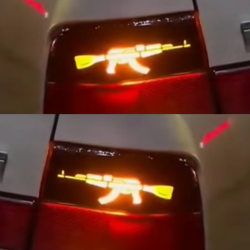Car light stickers 2 pieces