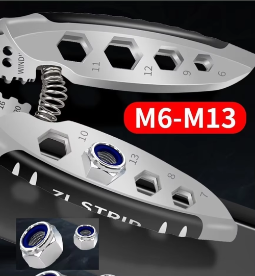 Stainless Steel Wire Stripper Multi-function Electrician Wire Splitter Wire Winding Pliers Crimping Pliers Hand Tool