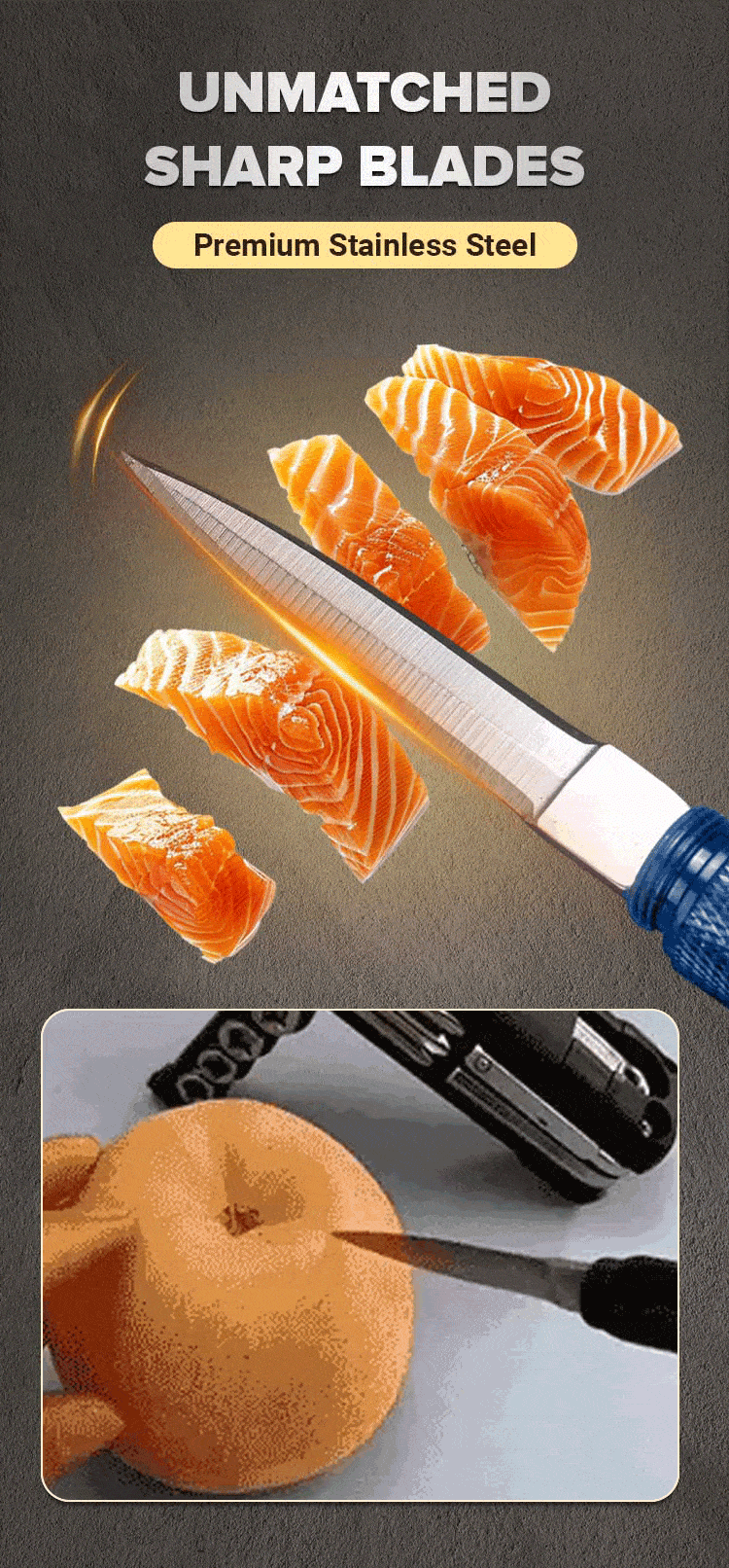 💥Professional level 🔥Detachable, portable pocket knife with a keychain.