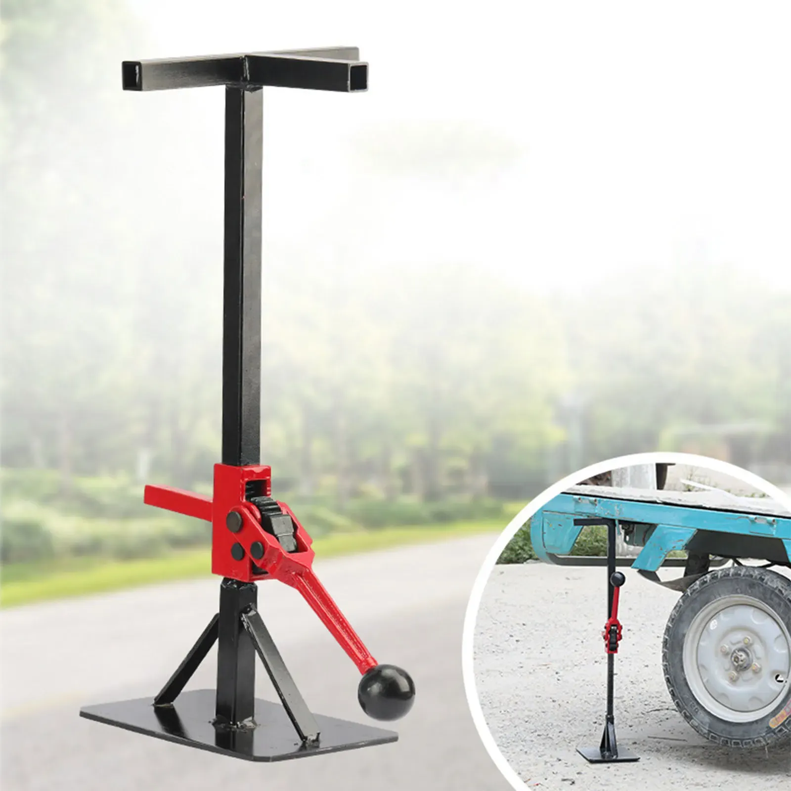 Heavy Duty Motorcycle Lift Stand Adjustable Height Maintenance Support Jack for Tire and Battery Work