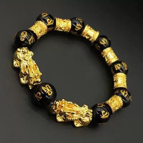 Premium 3D Obsidian Pixiu Bracelet — Attracts Wealth and Turns Fortune