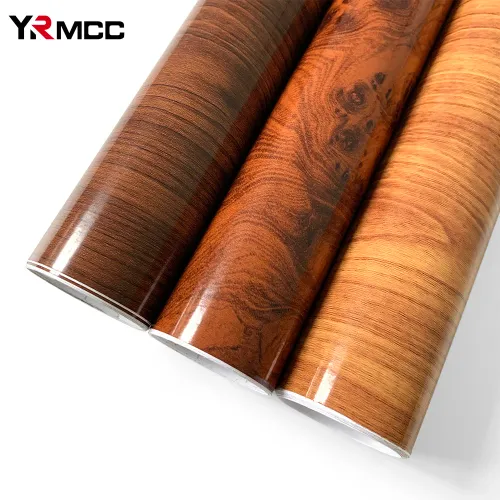 4pcs 30cm*1m Wood Grain Car Stickers Interior PVC Wood Grain Textured Stickers Protective Vinyl Sticker