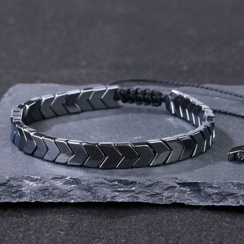 Braided Macrame Hematite Bracelets Arrowhead Healing Balance Bracelet Meditation Grounding Calming Spiritual Protection Bracelet