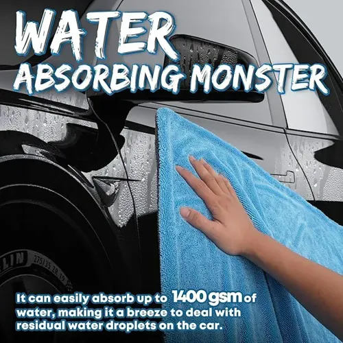 1400GSM Ultra-Thick Drying Towel for Car Motorcycle Oversized Cleaning Cloth Soft High Absorbent Car Detailing Towel
