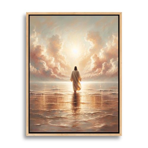 Oil paintings of Jesus in various styles.