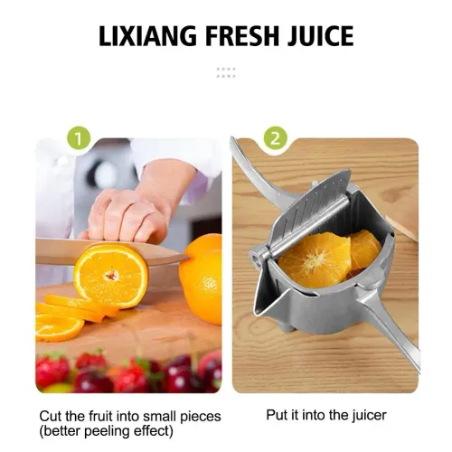 Fruit Juice Squeezer Heavy-Duty Metal Lemon Squeezer Easy Manual Citrus Press Juicer Ergonomic & Durable For Fresh Juice