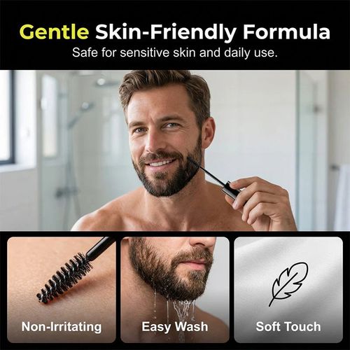 Long-lasting beard and eyebrow dye for men