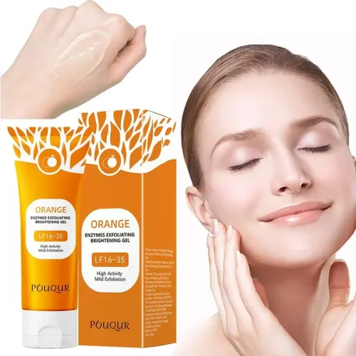 Orange Exfoliating Gel Exfoliation, Dead, Removal Deeply Cleansing, Long-Lasting,Moisture Cleanses Pores,Safe for Full Body