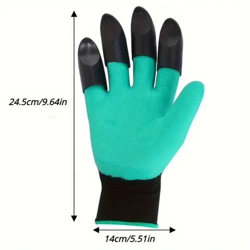 2 Pairs of Garden Gloves with Claws