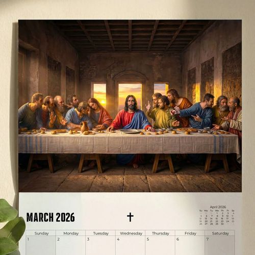 ✝️Jesus Christ Exquisite Images 2026 Wall Calendar -Daily Faith, Peace & Divine Inspiration